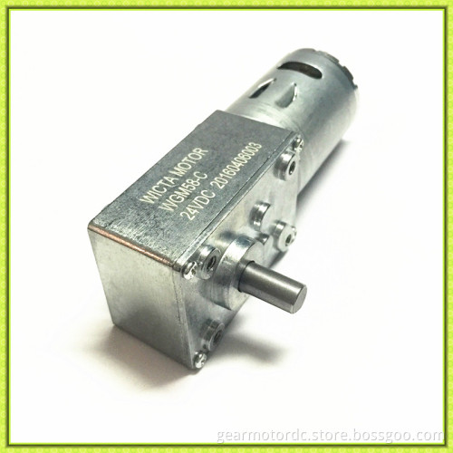 Little backlash high torque worm gearbox 12v dc right angle gear motor